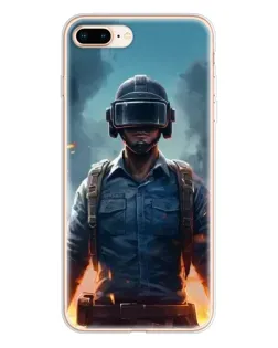 Чехол для iPhone 8 Plus с картинкой «PUBG — реалистичный герой»