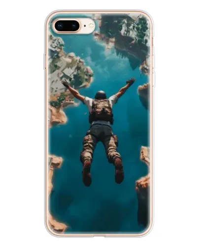 Чехол для iPhone 8 Plus с картинкой «PUBG — свободное падение»