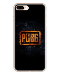Чехол для iPhone 8 Plus с картинкой «PUBG — золотой логотип»