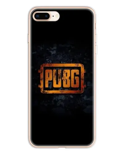 Чехол для iPhone 8 Plus с картинкой «PUBG — золотой логотип»