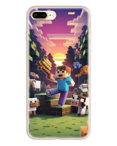 Чехол для iPhone 8 Plus с картинкой «Стив на ферме» Чехол для iPhone 8 Plus с картинкой «Стив на ферме»