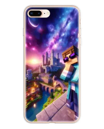 Чехол для iPhone 8 Plus с картинкой «Стив и космос» Чехол для iPhone 8 Plus с картинкой «Стив и космос»