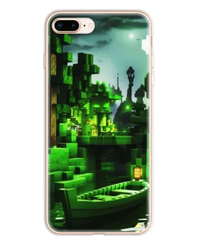 Чехол для iPhone 8 Plus с картинкой «Minecraft лесной пейзаж» Чехол для iPhone 8 Plus с картинкой «Minecraft лесной пейзаж»