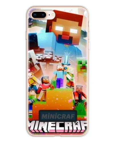 Чехол для iPhone 8 Plus с картинкой «Minecraft герои игры» Чехол для iPhone 8 Plus с картинкой «Minecraft герои игры»