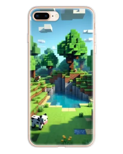 Чехол для iPhone 8 Plus с картинкой «Minecraft летний день» Чехол для iPhone 8 Plus с картинкой «Minecraft летний день»
