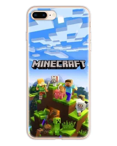 Чехол для iPhone 8 Plus с картинкой «Minecraft классический мир» Чехол для iPhone 8 Plus с картинкой «Minecraft классический мир»