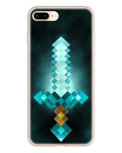 Чехол для iPhone 8 Plus с картинкой «Алмазный меч неон» Чехол для iPhone 8 Plus с картинкой «Алмазный меч неон»