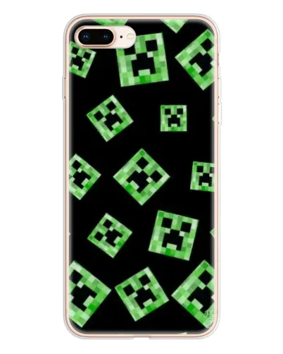 Чехол для iPhone 8 Plus с картинкой «Паттерн с криперами» Чехол для iPhone 8 Plus с картинкой «Паттерн с криперами»