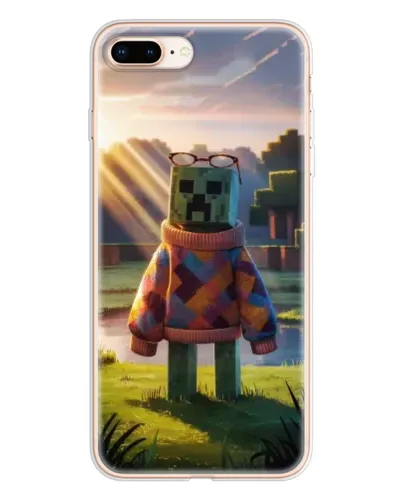 Чехол для iPhone 8 Plus с картинкой «Крипер в свитере» Чехол для iPhone 8 Plus с картинкой «Крипер в свитере»