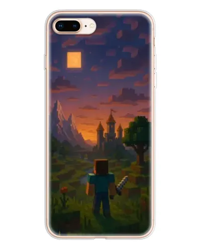 Чехол для iPhone 8 Plus с картинкой «Стив у башни» Чехол для iPhone 8 Plus с картинкой «Стив у башни»