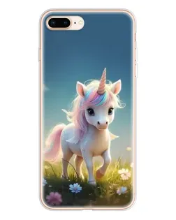 Чохол для iPhone 8 Plus з картинкою «Єдиноріг на галявині»