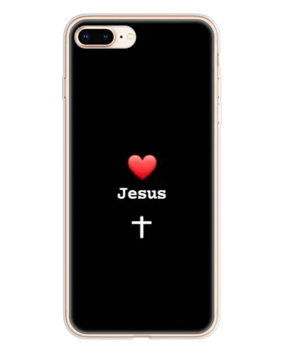 Чохол для iPhone 8 Plus з картинкою «Серце - Jesus»