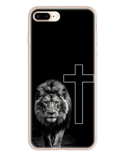 Чохол для iPhone 8 Plus з картинкою «Лев та Хрест»