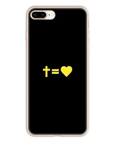 Чохол для iPhone 8 Plus з картинкою «Серце та Хрест»