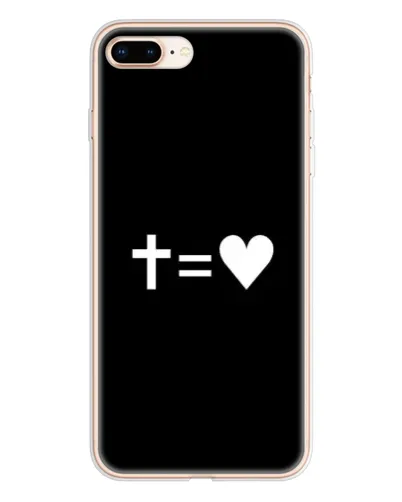 Чохол для iPhone 8 Plus з картинкою «Хрест та Серце»