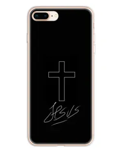 Чехол для iPhone 8 Plus с картинкой «Графический крест Jesus» Чехол для iPhone 8 Plus с картинкой «Графический крест Jesus»