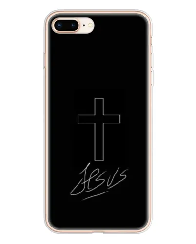 Чехол для iPhone 8 Plus с картинкой «Графический крест Jesus» Чехол для iPhone 8 Plus с картинкой «Графический крест Jesus»