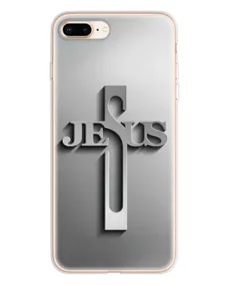 Чехол для iPhone 8 Plus с картинкой «Металлический крест Jesus» Чехол для iPhone 8 Plus с картинкой «Металлический крест Jesus»