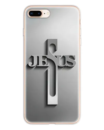 Чехол для iPhone 8 Plus с картинкой «Металлический крест Jesus» Чехол для iPhone 8 Plus с картинкой «Металлический крест Jesus»