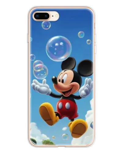 Чохол для iPhone 8 Plus з картинкою «Mickey та мильні бульбашки»