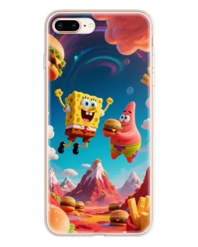 Чехол для iPhone 8 Plus с картинкой «Космический фастфуд» Чехол для iPhone 8 Plus с картинкой «Космический фастфуд»