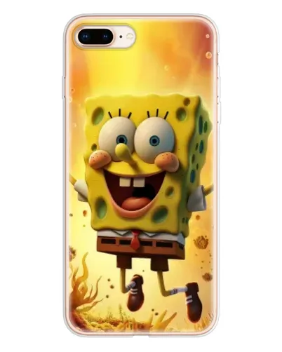 Чехол для iPhone 8 Plus с картинкой «Губка Боб прыгает» Чехол для iPhone 8 Plus с картинкой «Губка Боб прыгает»