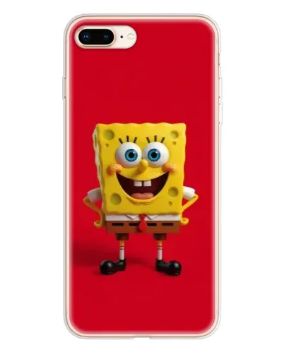 Чехол для iPhone 8 Plus с картинкой «Спанч Боб на красном» Чехол для iPhone 8 Plus с картинкой «Спанч Боб на красном»