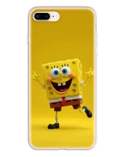 Чехол для iPhone 8 Plus с картинкой «Позитивный Губка Боб»