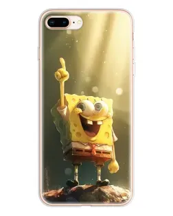 Чехол для iPhone 8 Plus с картинкой «Сияющий Спанч Боб»