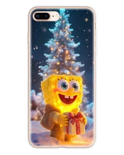 Чехол для iPhone 8 Plus с картинкой «Рождественский Спанч Боб» Чехол для iPhone 8 Plus с картинкой «Рождественский Спанч Боб»