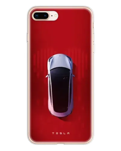 Чехол для iPhone 8 Plus с картинкой «Tesla Top View»