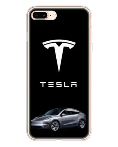 Чехол для iPhone 8 Plus с картинкой «Tesla Model Y»