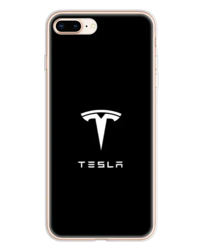 Чехол для iPhone 8 Plus с картинкой «Tesla White Logo»