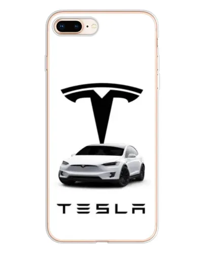 Чехол для iPhone 8 Plus с картинкой «Tesla White Style»