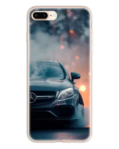 Чехол для iPhone 8 Plus с картинкой «Mercedes — ночной город»