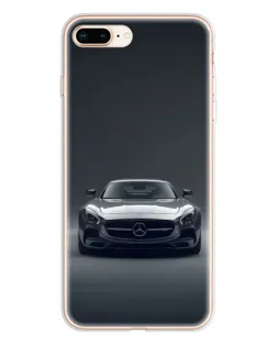 Чехол для iPhone 8 Plus с картинкой «Mercedes на черном»