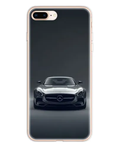 Чехол для iPhone 8 Plus с картинкой «Mercedes на черном»