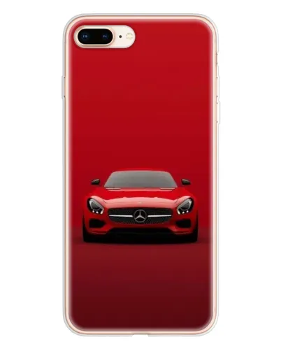 Чехол для iPhone 8 Plus с картинкой «Красный Mercedes AMG»