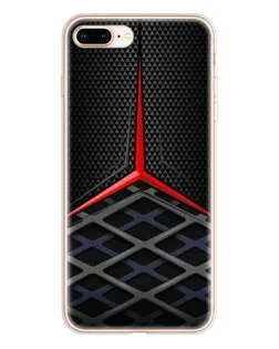 Чехол для iPhone 8 Plus с картинкой «Mercedes Carbon Grid»