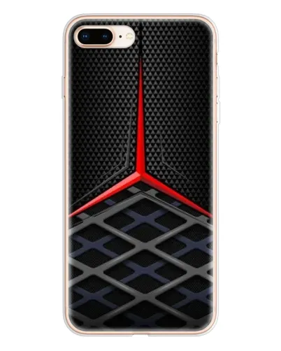 Чехол для iPhone 8 Plus с картинкой «Mercedes Carbon Grid»