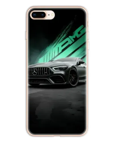 Чехол для iPhone 8 Plus с картинкой «Темный Mercedes AMG»