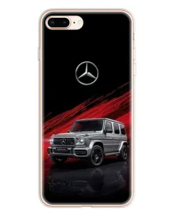 Чехол для iPhone 8 Plus с картинкой «Mercedes G-Class красный»