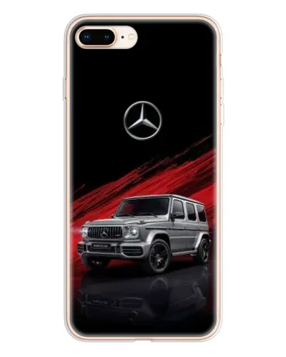 Чехол для iPhone 8 Plus с картинкой «Mercedes G-Class красный»