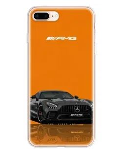 Чехол для iPhone 8 Plus с картинкой «Оранжевый Mercedes AMG»