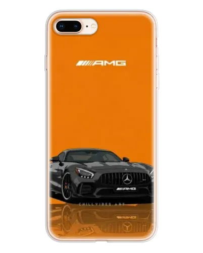 Чехол для iPhone 8 Plus с картинкой «Оранжевый Mercedes AMG»