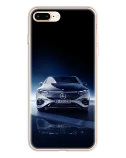 Чехол для iPhone 8 Plus с картинкой «Ночной Mercedes EQ»