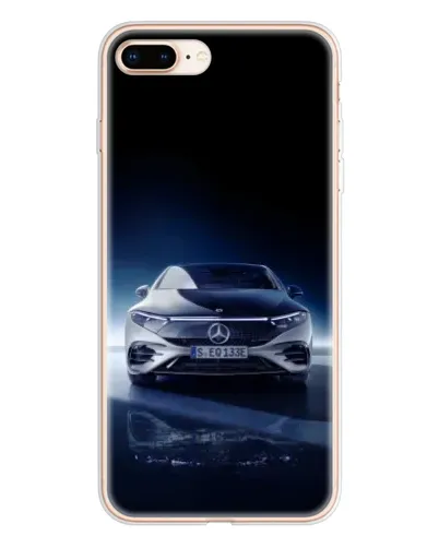 Чехол для iPhone 8 Plus с картинкой «Ночной Mercedes EQ»