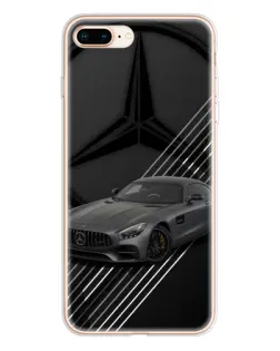 Чехол для iPhone 8 Plus с картинкой «Mercedes AMG — графика»