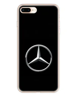Чехол для iPhone 8 Plus с картинкой «Mercedes классический лого»