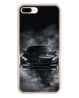 Чехол для iPhone 8 Plus с картинкой «Mercedes в дыму»